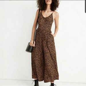 Madewell Shirred Wide-Leg Cami Jumpsuit